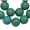 Synthetical Howlite Beads, Dyed, Round, Turquoise, 12mm, Hole: 1mm, about 450pcs/1000g