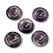 Natural Amethyst Pendants, Donut/Pi Disc Charms, 29.5~30.5x7.5~8mm, Hole: 6.3~6.5mm