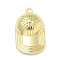 Tibetan Style Alloy Pendants, Hat Charms, Golden, 43x25x9mm, Hole: 2.7mm