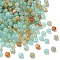 Transparent Acrylic Beads, Flat Round, Cadet Blue, 7x4mm, Hole: 1.8mm, about 3300~3448pcs/500g