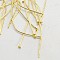 Jewelry Findings, Iron Flat Head Pins, Golden, 50x0.75~0.8mm, 20 Gauge, about 4300pcs/1000g, Head: 2mm