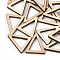 Undyed Wood Pendants, Triangle, BurlyWood, 29x25x4mm, Hole: 1.8mm