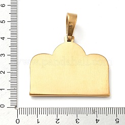 Подвески из нержавеющей стали 304 со стразами&nbsp;STAS-V008-34G