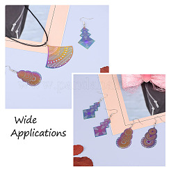 48 шт. 12 шт. филигранные подвески из нержавеющей стали 201&nbsp;STAS-FW0001-14