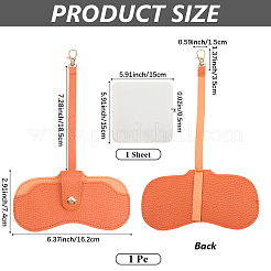 1 шт. футляры для очков из искусственной кожи&nbsp;AJEW-CN0003-24A