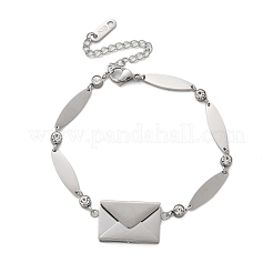 Браслеты из нержавеющей стали 304 с овальными звеньями&nbsp;BJEW-U030-01P