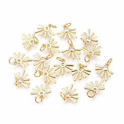 Латунные микро проложить кубического циркония подвески&nbsp;ZIRC-F095-02