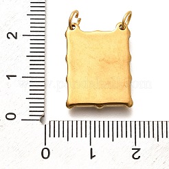 Подвески из нержавеющей стали 304 с эмалью&nbsp;STAS-B079-03G-04