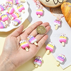 20шт 2 цвета кабошоны из полимерной глины ручной работы&nbsp;CLAY-YW0002-27