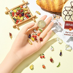 Подвески из эмали из сплава с покрытием 5 шт.&nbsp;ENAM-YW0005-96A