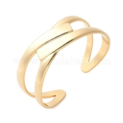 Браслеты-манжеты из нержавеющей стали 304 для женщин&nbsp;BJEW-U032-15G