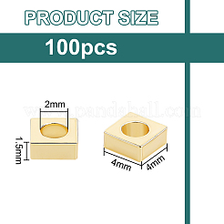 100 шт. Латунные дистанционные бусины&nbsp;KK-BC0012-54A