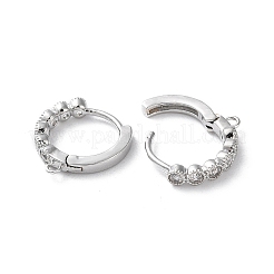 Латунь микро проложить кубический рисунок обруча из двуокиси циркония&nbsp;KK-P257-04P