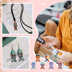 42шт 7 цвета подвески из сплава с покрытием стойки&nbsp;FIND-PH0021-11