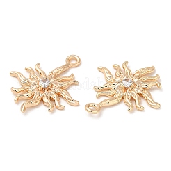 Латунные микро проложить кубического циркония подвески&nbsp;KK-C028-43G