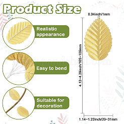 Искусственный лист из шелковой ткани ручной работы&nbsp;AJEW-WH20070-073A