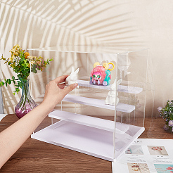 Прозрачная пластиковая витрина для минифигурок ODIS-WH0025-142C