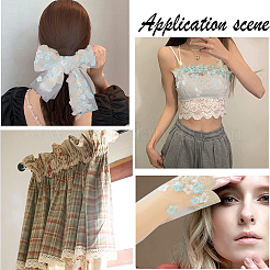 Кружевная лента из полиэстера&nbsp;OCOR-WH0047-97B