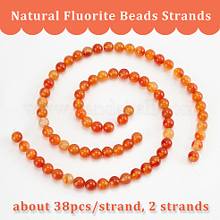 2 нити натуральных бусин сердолика&nbsp;G-OC0004-56