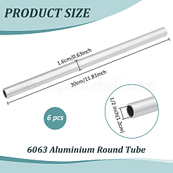 6063 алюминиевая круглая трубка&nbsp;FIND-WH0139-714B-P