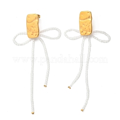 Серьги-гвоздики из нержавеющей стали 304&nbsp;EJEW-S253-10B-G