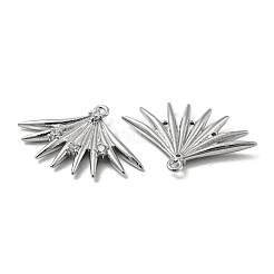 Латунные микропаве прозрачные подвески с фианитом&nbsp;KK-H460-15P