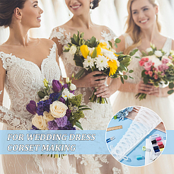 Замена молнии на сетчатом свадебном платье&nbsp;DIY-WH0496-06A