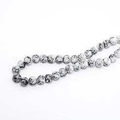 Выпечка окрашенные стеклянные бусины пряди&nbsp;FGLA-WH0001-01A