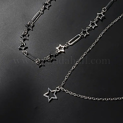Женские двухслойные подвески из сплава в форме звезды&nbsp;FS-WGC0545-01