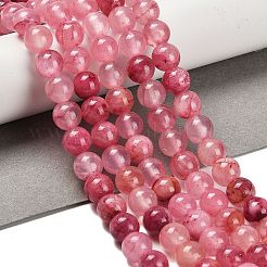 Природного зеленого нефрита нитей бисера&nbsp;G-B128-A06-03