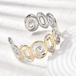 Кованые браслеты-манжеты из нержавеющей стали 304 для женщин&nbsp;LS-BJEW-P371-01A