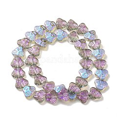 Прозрачные стеклянные бусины гальваническим пряди&nbsp;LS-EGLA-F158-HR04