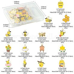 30шт 15 стиля подвески из сплава с эмалью&nbsp;ENAM-FS0003-88
