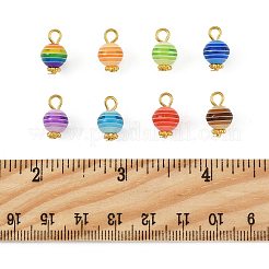 50 шт. подвески из прозрачной смолы в полоску&nbsp;PALLOY-FS00041-02