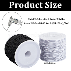 4 рулон эластичных шнуров 2 цветов&nbsp;EC-PA0001-02B