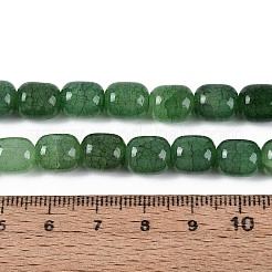 Выпечки нарисованные потрескивание стеклянные бусины пряди&nbsp;DGLA-N019-01B-14