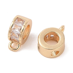 Латунные прозрачные бусины из циркония&nbsp;LS-KK-N256-08G-B