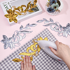 2 пара 2-х цветных полиэстеровых аксессуаров для вышивки&nbsp;PATC-CY0001-32