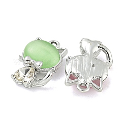 Подвески со стразами из сплава с ультрафиолетовым покрытием&nbsp;FIND-M033-17P