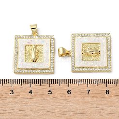 Латунные микро проложить кубического циркония подвески&nbsp;KK-D057-09G