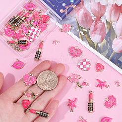 50шт 10 стиля подвески из сплава с эмалью&nbsp;FIND-SC0010-12