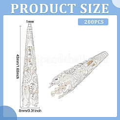 200шт железные колпачки для бусин&nbsp;IFIN-HY0001-06S