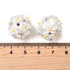 Ручной полимерной глины шариков Rhinestone&nbsp;FIND-NH0001-15D