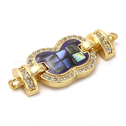 Покрытие стойки латунь микро-паве прозрачный кубический цирконий звенья-бабочки соединительные подвески&nbsp;KK-K385-102G