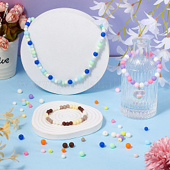 800 шт. двухцветные матовые непрозрачные акриловые бусины&nbsp;OACR-TA0001-51