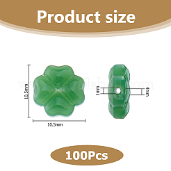 100 шт. Искусственные нефритовые стеклянные бусины&nbsp;GLAA-HS0001-10A