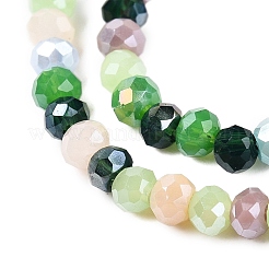 Стеклянные бусины с гальваническим покрытием &nbsp;GLAA-T023-A16-08