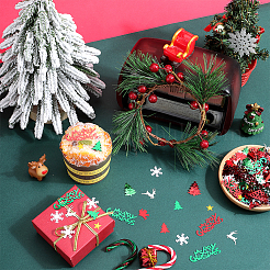 8 набор пластиковых кабошонов на рождественскую тематику KY-SC0002-22