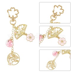 Подвесные брелки из сплава эмали&nbsp;HJEW-FS00052-03