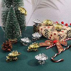 40 шт. 2-х цветные железные зажимы для подсвечников AJEW-CA0005-03